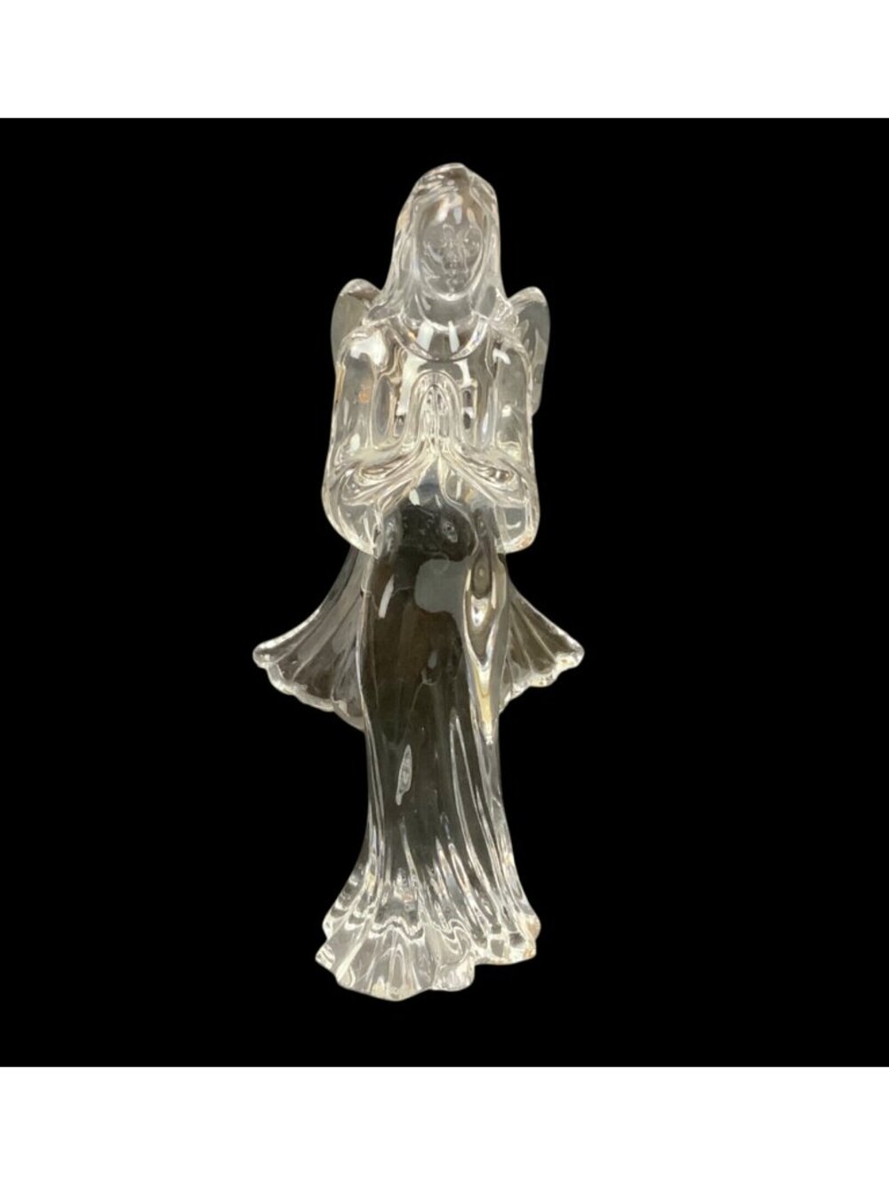Waterford Crystal Angel Of Grace Figurine Elegant Clear Glass Collectible